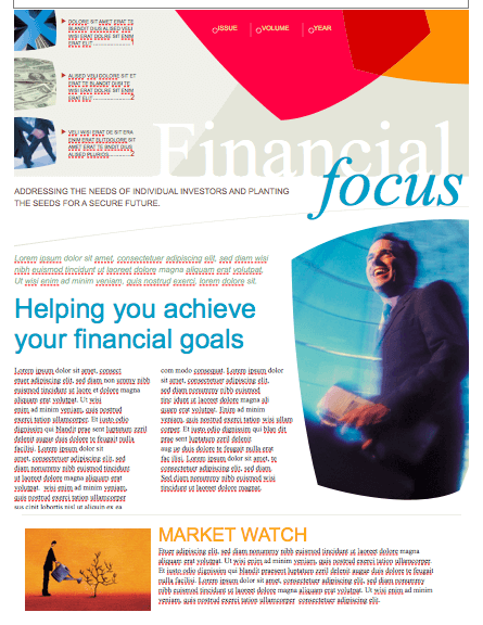 Business Newsletter Template for Pages