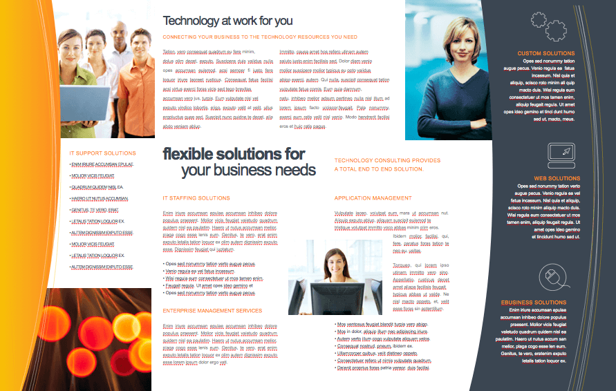 Technology 11 x 17 Brochure Template