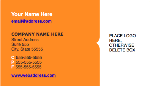 Modern Solid Business Card Template
