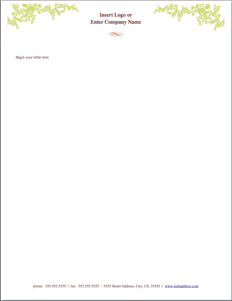 Weathered Letterhead Template