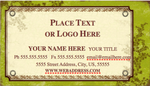 Weathered Business Card Template