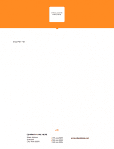 Modern Solid Letterhead Template