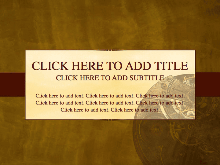 Traditional Presentation Keynote Template