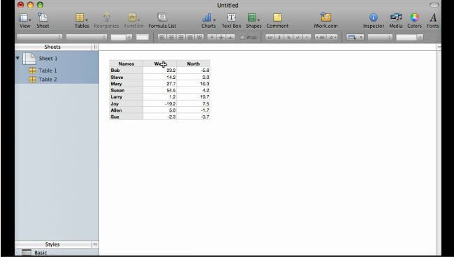 Transpose Your Data In Numbers ’08 and ’09