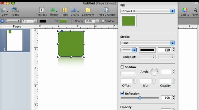 Pages ’09 – Apple Reflection Technique Video Tutorial