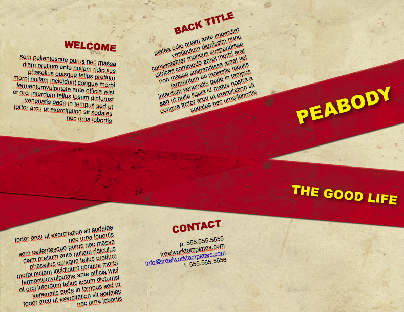 Parchment Brochure Template For Pages