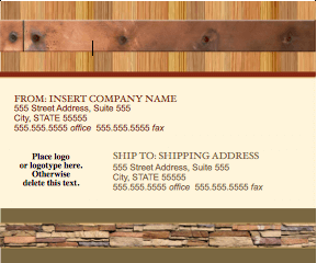 Realty Stylish Shipping Label Template