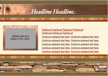 Realty Stylish Postcard Template For Pages