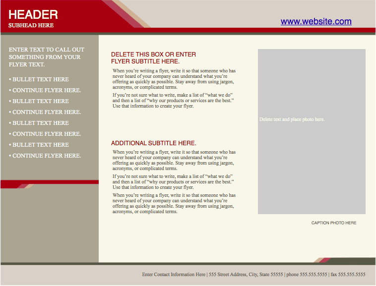 Health Stylish Horizontal Flyer Template
