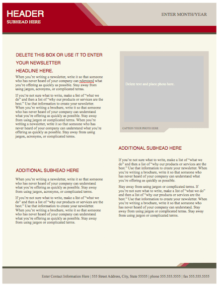 Health Stylish Newsletter Template