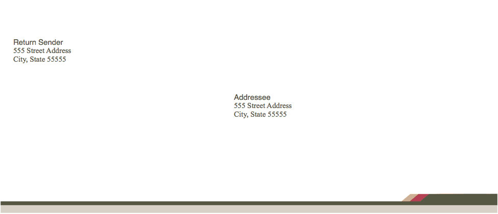 Health Stylish Envelope Template for Pages