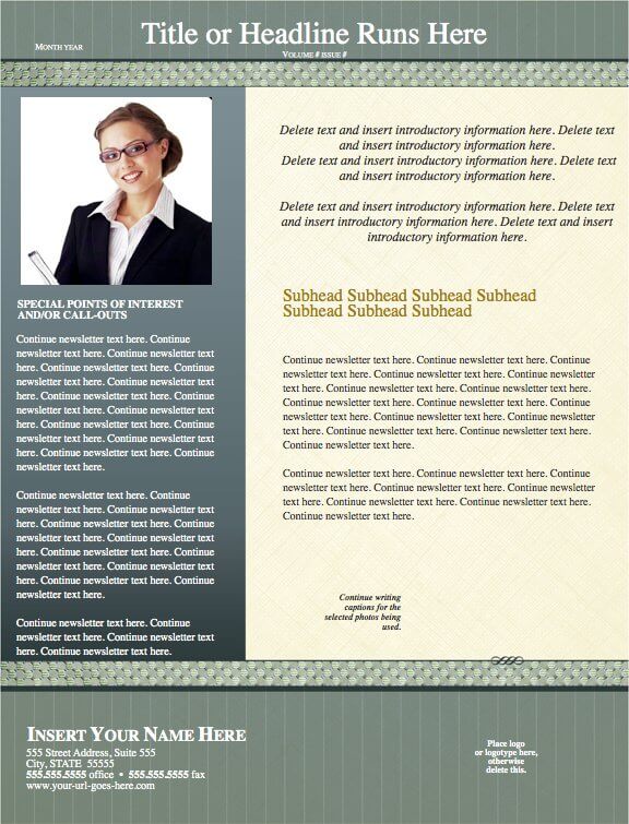 Timeless Legal Newsletter Template