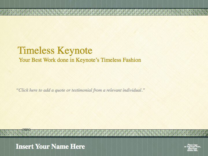 Timeless Legal Presentation Template For Keynote