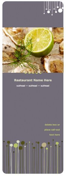 Pages Lantern Menu Template