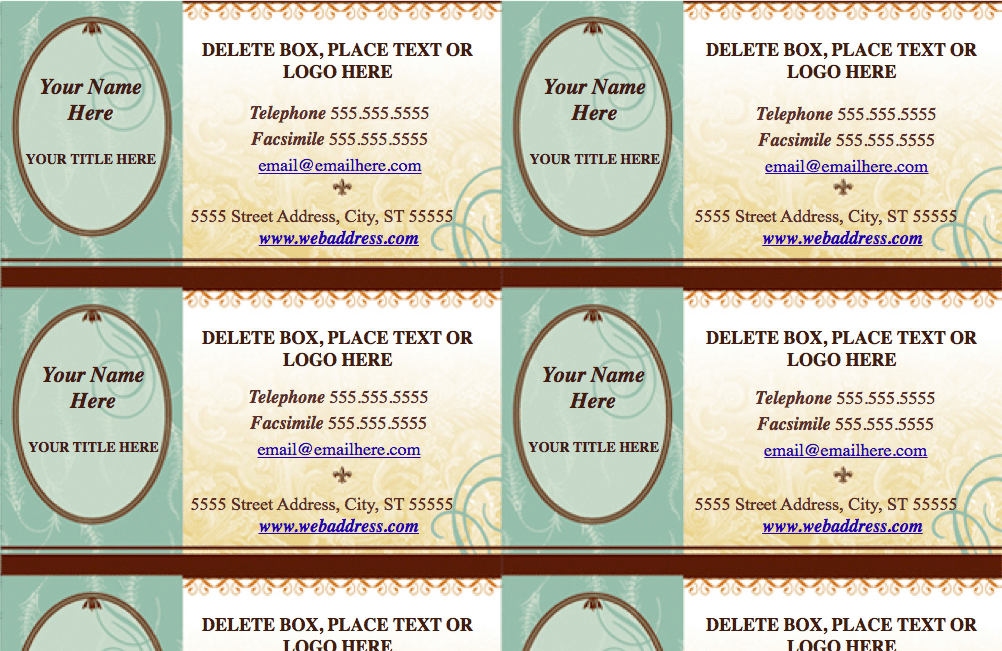 Trendy Eclectic Business Card Template