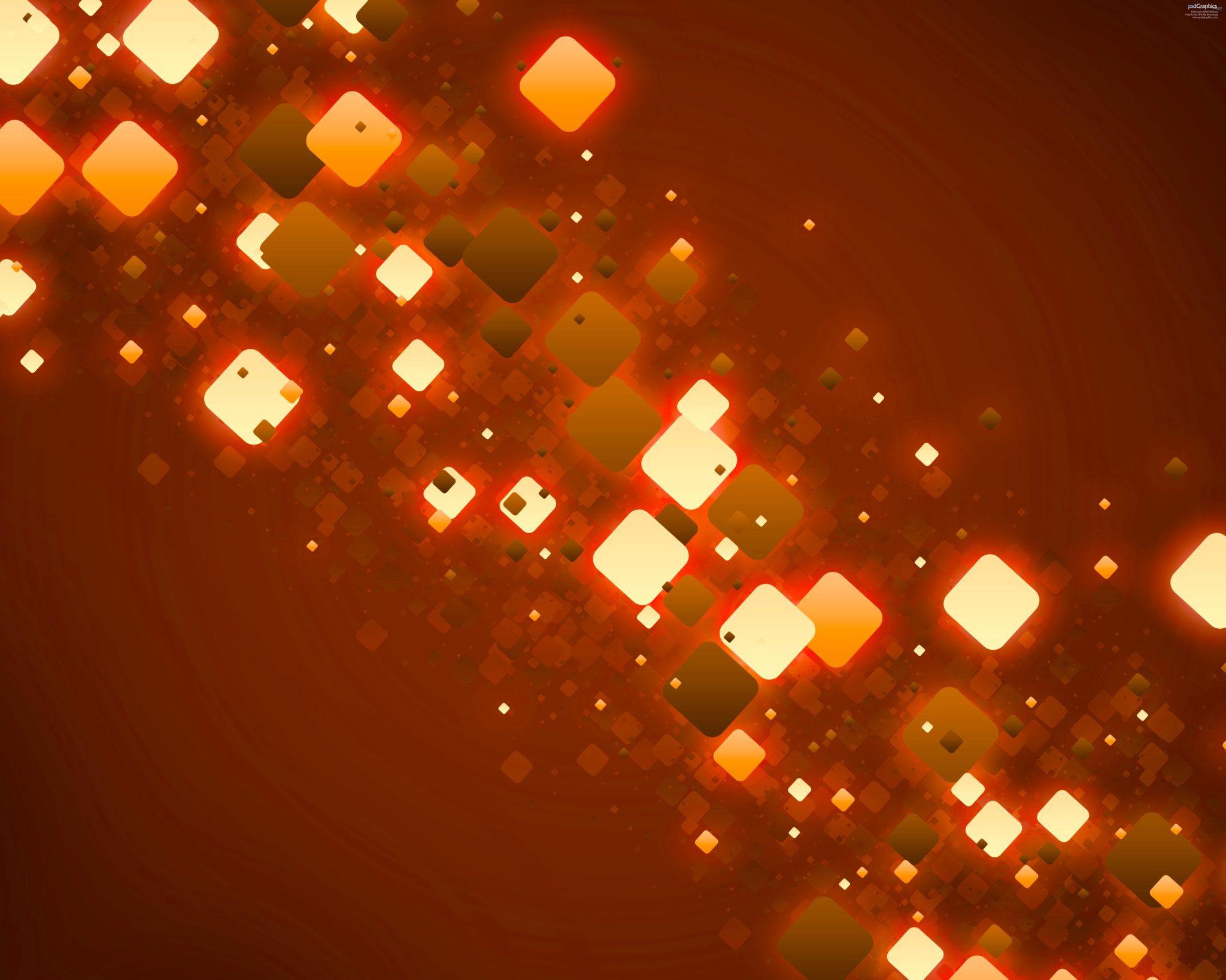 Keynote Orange Lights Template
