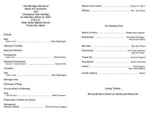 simple elegant wedding program template simple elegant wedding program template