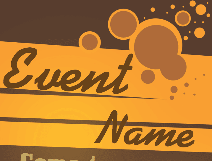 Orange Circle Event Flyer Orange Circle Event Flyer